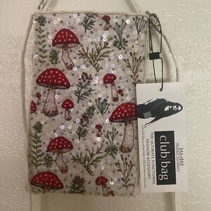 Beaded mushroom purse